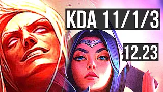 VLAD vs IRELIA (TOP) | 11/1/3, 2.5M mastery, 8 solo kills, 1700+ games | EUW Master | 12.23