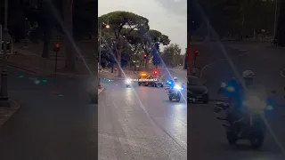 POLIZIA ROMA CAPITALE IN EMERGENZA E SIRENA MOTO GUZZI