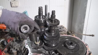 What is issue with grinding sound from the transmission when driving on gears