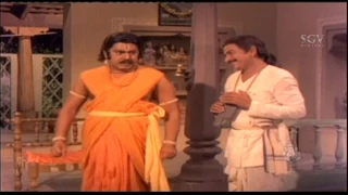 Dr Rajkumar | Sani Mahadeva | Super Fight With God Kannada Scenes | Bhaktha Kumbara Kannada Movie