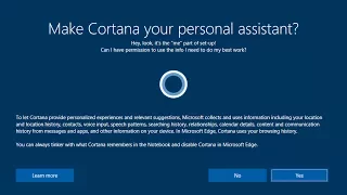 Первоначальная настройка компьютера при помощи Cortana в Windows 10 Creators Update