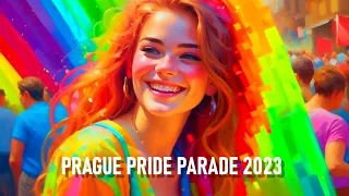 Prague Pride Parade 2023 in the city center (full version).