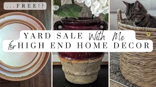 Yard Sale with me   Affordable Aesthetic Home Decor  Thrifted Designer Dupes