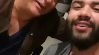 Leonardo e Gusttavo Lima na resenha