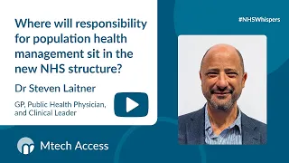 Population health management in NHS structures