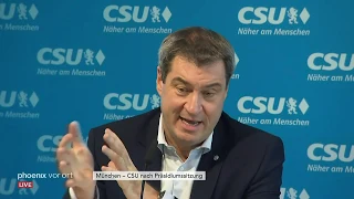 Pressekonferenzen der Parteien: CSU, LINKE, Grüne, CDU