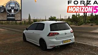 Volkswagen Golf R- Forza Horizon 5 | Logitech g29 Steering wheel + Shifter Gameplay