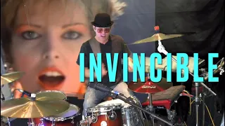 Pat Benatar - Invincible , Drum Cover Video 80s Remixed