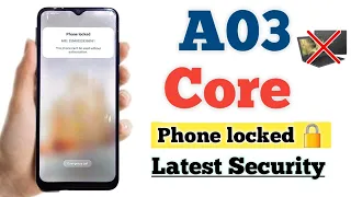 Samsung a03 Core kg locked/mdm finally done without unlock/apizu/box, A032f NO PC mkopa removed 100%