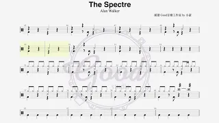 Alan Walker - The Spectre｜動態鼓譜完整版