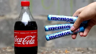 Эксперимент с Кока Колой | Кока Кола + Ментос | COCA-COLA VS MENTOS