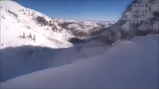 Лыжник упал с горы