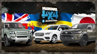 Comparativa 4x4 al límite!: Land Rover Defender, Volvo XC90, Toyota Hilux | Mundial 4x4 Diariomotor