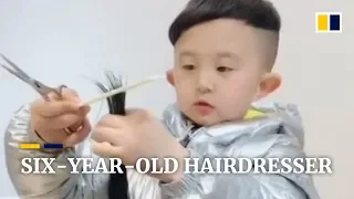 Meet the six-year-old hairdresser in southern China