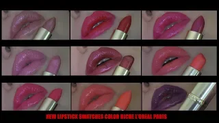 NEW Lipstick Swatches Color Riche | L'Oréal Paris...