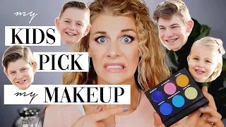 My Kids Pick My Makeup | Oh boy...