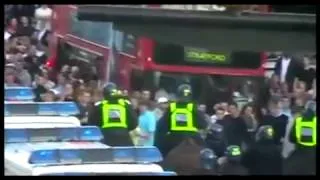 Football Hooligans West Ham and Millwall 2009