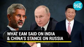 ‘Both agree…’: Jaishankar on how U.S perceives India-China stance on Russia-Ukraine conflict