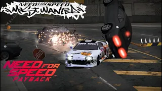 Super Turbo Halloween Supra vs 10.000 Payback Cops (Extreme Hard Final Pursuit NFS MW)