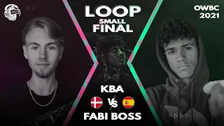 KBA vs FABI BOSS | Online World Beatbox Championship 2021 Loopstation Battle | Small Final