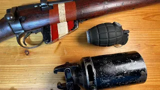 History/Operation of the WWI Mills Bomb and SMLE Rifle Grenade Launcher