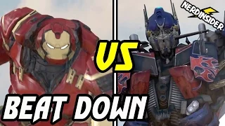 IRONMAN vs OPTIMUS PRIME Super Power Beat Down REACTION and DISCUSSION