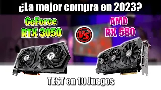 ✅ RX 580 vs RTX 3050 🔴 TEST en 10 JUEGOS en 2023 🔴