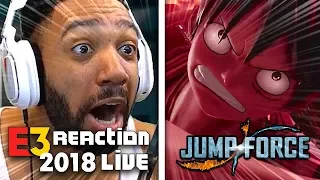 JUMP FORCE LIVE REACTION! - XBOX [E3 2018] | runJDrun