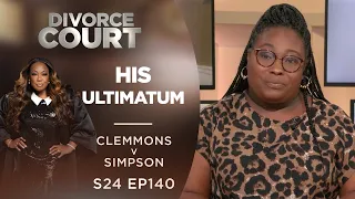 HIS ULTIMATUM: Candice Clemmons v Cedrick Simpson