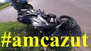 Am cazut cu motocicleta noua! Motorcycle crash and wheelies - Bajaj Dominar 400