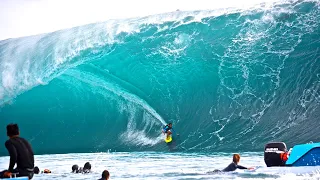 BIG WAVE SURFING COMPILATION 2017 ** JUST ANOTHER DAY AT THE OFFICE **