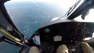 EC-155 landing on helideck
