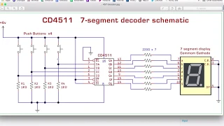 CD4511 BCD to 7-Segment Decoder breadboard setup.