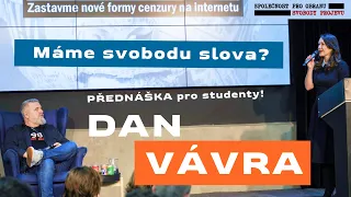 Dan Vávra přednáší studentům o svobodě slova | přednáška SOSP | Polemika.