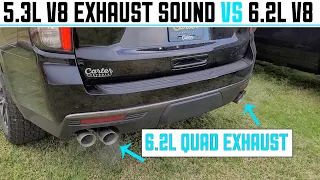 2022 Tahoe Exhaust Sound Comparison 5.3L vs 6.2L