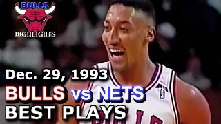 December 29 1993 Bulls vs Nets highlights