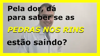 Pela dor, dá para saber se as pedras nos rins estão saindo?