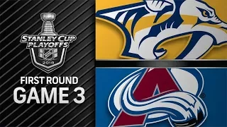 Nashville Predators vs Colorado Avalanche (3-5) – Apr. 16, 2018 | Game Highlights | NHL 2018