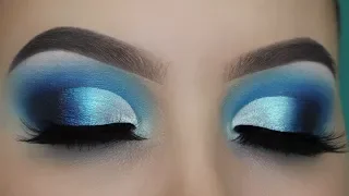 Blue Smokey Defined Cut Crease tutorial!