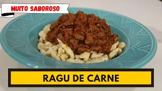 Molho delicioso e com sabor de comida de vó MOLHO RAGU DE CARNE