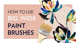 HOW TO USE BIG WIDE BRUSHES | BEGINNERS TUTORIAL