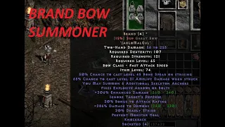 Brand Bow Summoner - Project Diablo 2 Season 8