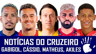 NOTÍCIAS DO CRUZEIRO: CÁSSIO, GABIGOL, MATHEUS PEREIRA, PAULINHO, PHILIPPE COUTINHO E AKILES