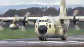 Lockheed C-130 Hercules - Royal Morocco Air Force - Take Off at Airport Bern-Belp