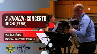 A. Vivaldi: Concerto for alto saxophone and piano OP. 3/6 (RV 356)