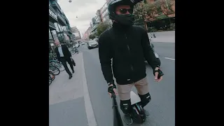 Blasting it in Stockholm on my inmotion v10f