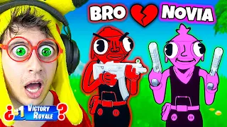 Juego de COLORES vs NOVIA vs HERMANO 🌈😂! (Fortnite)