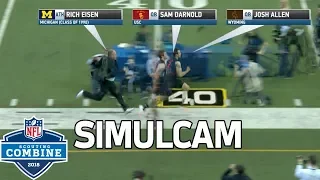 40-Yard Dash Simulcam: Eisen vs. Barkley, Darnold, Shaquem Griffin & More! | NFL Combine Highlights