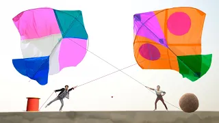 Big Gudda Catch With Challenge | Beautiful Colour Kite