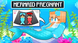 Omz CRAZY FAN GIRL PREGNANT with TWIN MERMAIDS in Minecraft! - Parody Story(Roxy and Lily)